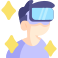 virtual glasses icon
