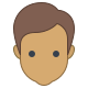 office l style male user icon