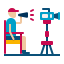 diretor-de-filme-externo-produção-de-vídeo-flaticons-flat-flat-icons icon