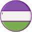 icone-piatte-colore-lineare-lgbt-genderqueer-esterno- icon
