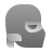 deco duotone style ninja head icon