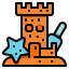 sand castle icon