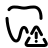 pulsar line style tooth attention icon
