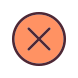 cross in circle icon