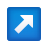 emoji style flèche vers le haut droite emoji icon