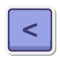 Left Angle Parentheses Key icon