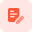 Edit document with pencil or pen layout icon