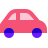 color glass style fiat 500 icon