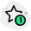 One star rating for the below the average performance icon