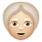老妇人中浅肤色 icon