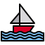 esterno-barca-vacanza-xnimrodx-lineal-color-xnimrodx icon