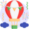 hot air balloon icon