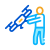 Human Holding Drone icon