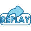 Blue/13.Replay icon