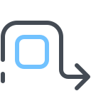 pastel color style desvío icon