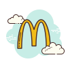 cloud style 맥도날드 icon