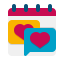 date-externe-moderne-rencontres-flaticons-flat-flat-icons icon