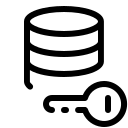 pastel glyph style datenverschlüsselung icon