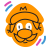 scribby style super mario icon