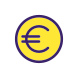 Монета евро icon