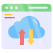 Transferencia de datos en la nube icon