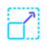 neon style 크기 조정 icon