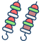 external-shish-kebab-fast-food-sbts2018-lineal-color-sbts2018 icon