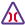 narrow bridge sign icon