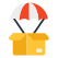 Entrega de paracaídas icon