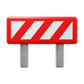 3d fluency style barriera stradale icon