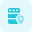 Remote location server station isolated on a white background icon