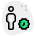 Continuous Corona virus affecting human being isolated on a white background icon