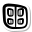 stickers duotone style gefängniszellentür icon