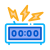 digital alarm clock icon