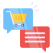 shopping chat icon