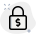 Secure online payment ssl protection, money security icon