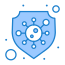 внешняя защита-коронавирус-covid19-плоские значки-синие-плоские значки-1 icon