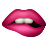 emoji style 咬唇表情符号 icon
