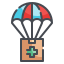 Entrega por paracaídas icon