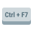 tasto ctrl-più-f7 icon