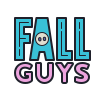 color hand drawn style fall guys icon