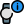 Smartwatch info with i button isolated on white background icon