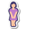 stickers style frau will pullern icon