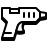 badges style hot glue gun icon
