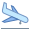 office s style airplane landing icon