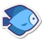 stickers style 물고기 icon