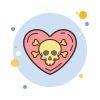 calavera-corazon icon