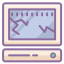 cute color style broken computer icon