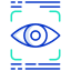 retina eye scanner icon