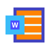 avantgarde style microsoft word icon